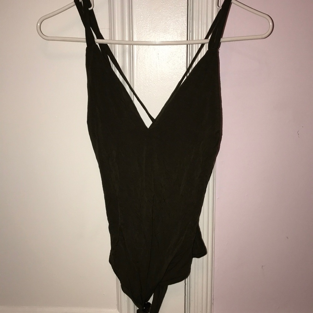 Army green bodysuit
